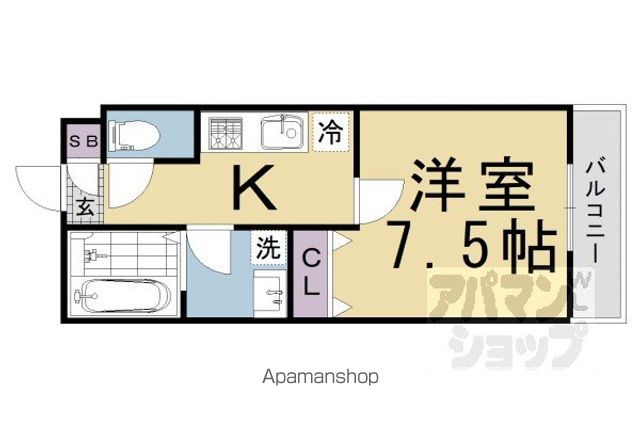 HABITACION西洞院の間取り写真