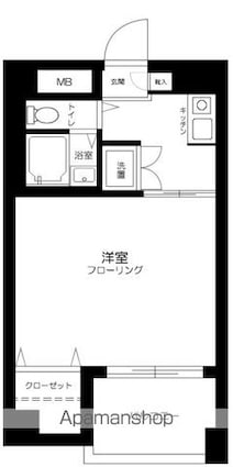 東京都大田区西六郷２丁目[1K/19.45m2]の間取図