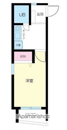 東京都杉並区成田東３丁目[1K/21.21m2]の間取図
