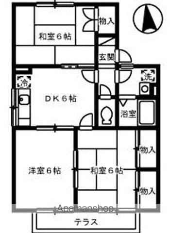 セジュール友清 B棟の間取り写真