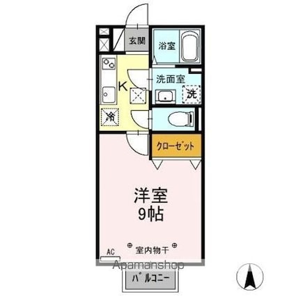 メゾン・ド・ボヌール　ＡＢ[1K/29.9m2]の間取図