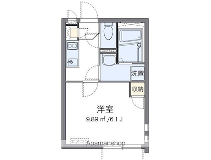 クレイノガーデンハイム[1K/20.11m2]の間取図