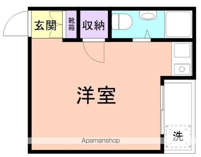 和歌山県和歌山市手平出島[1R/18.84m2]の間取図