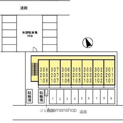 広島県呉市広古新開７丁目[1K/33.15m2]の配置図