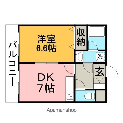 アメニティ富里 305 ｜ 千葉県柏市富里２丁目2-5（賃貸マンション1DK・3階・34.80㎡） その2