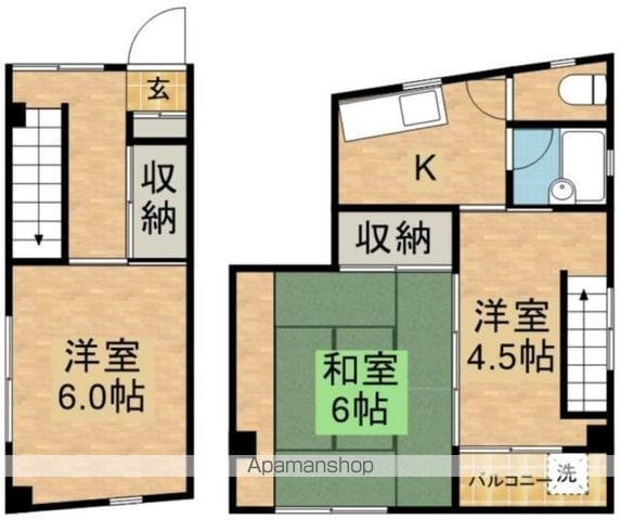 北区志茂のマンションの間取り