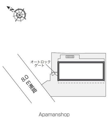 レオパレスエトワール朝日Ⅱ[1K/20.81m2]の配置図