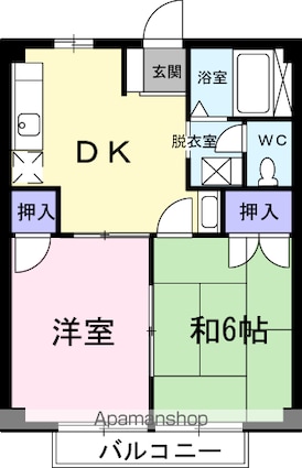 サンマリノ[2DK/40.04m2]の間取図