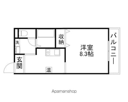 バローゼ１０[1K/28.08m2]の間取図