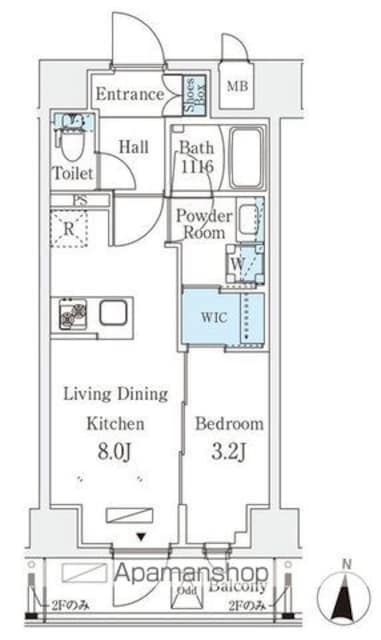 リテラス住吉[1LDK/30.38m2]の間取図