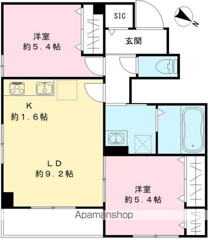 ベルグレイスの間取り写真