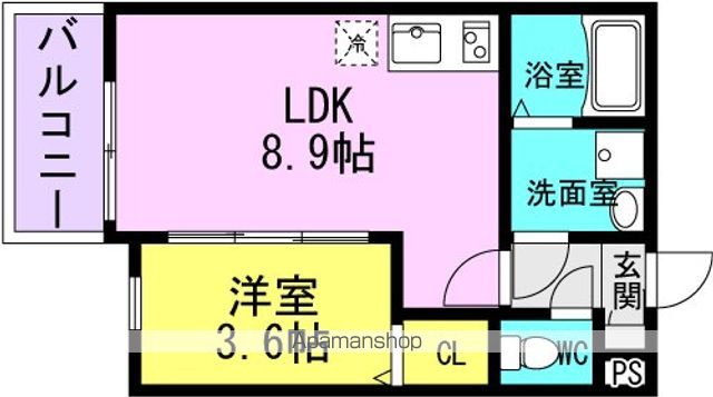 ジーメゾン東本町エルカーサの間取り写真