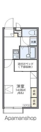レオパレスロワール郡本[1K/23.18m2]の間取図