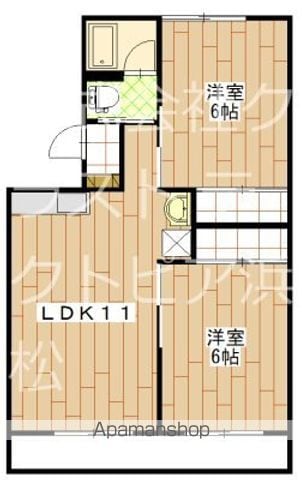 マンション110の間取り写真