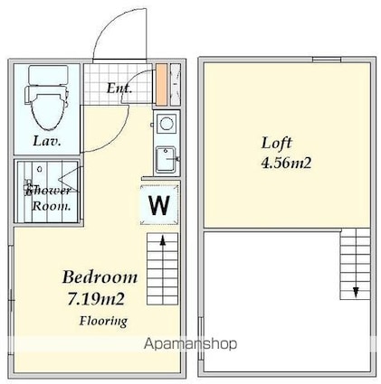 Ｋ１新宿[1R/9.84m2]の間取図