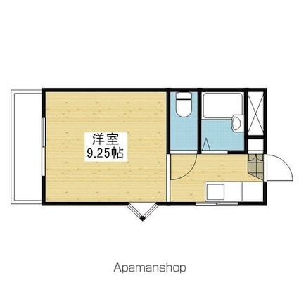 エステイトハイツ[1R/20.5m2]の間取図