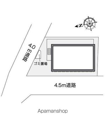 レオパレスエスポワール[1K/20.4m2]の配置図