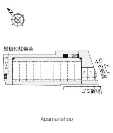 レオパレス寺台ロフト[1K/19.87m2]の配置図