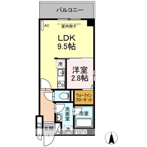 【ＫＤＴ博多駅南レジデンスの間取り】