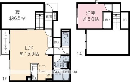 （仮称）四葉１丁目パレス[1LDK/48.44m2]の間取図