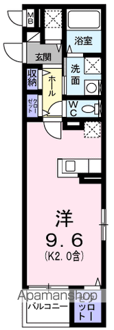 青梅市新町のマンションの間取り