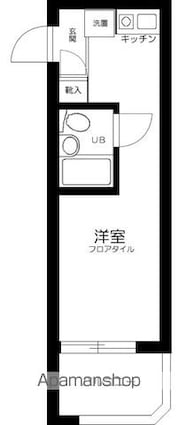 トップ桜新町第２[1K/16m2]の間取図
