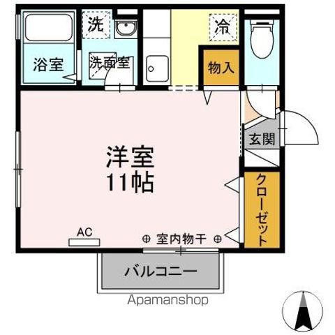 フェイバリット フラット A棟の間取り写真