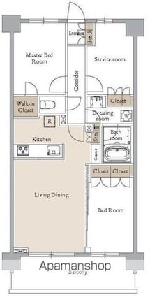 ＡＲＫ　ＣＩＴＹ船堀[2SLDK/68.1m2]の間取図