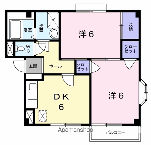 レジデンスビバIIの間取り写真