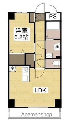 ＳＴ　ｓｑｕａｒｅ　２０２０[1LDK/43m2]の間取図