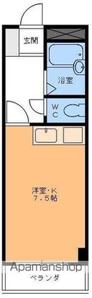 岡崎第８ビル[1R/21.87m2]の間取図