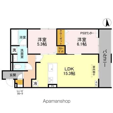 靜古苑 THE VERT 本館の間取り写真