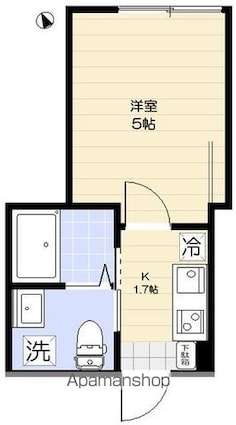 パークサイド東武練馬[1K/15.79m2]の間取図