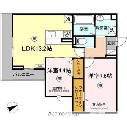 Ｐｒｅｍｉｅｒ矢賀[2LDK/58.48m2]の間取図