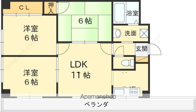 グランドシャトー山本の間取り写真