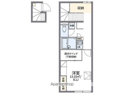 レオパレスｎｅｗ伊部[1K/28.02m2]の間取図