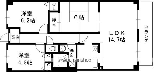 夙川レッチオレジデンツァの間取り写真