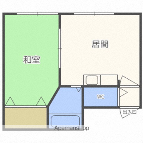 高台ハイツAの間取り写真