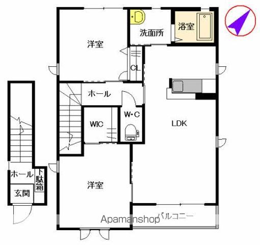 シャーメゾンＳＩＬＦＹ　Ｂ棟の間取り