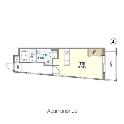 Ｇｒａｎ　Ｄｕｏ三軒茶屋Ⅳ[1R/27.56m2]の間取図