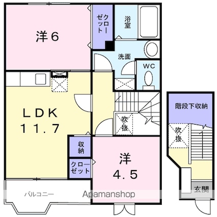 コータ・コートＫ[2LDK/58.12m2]の間取図