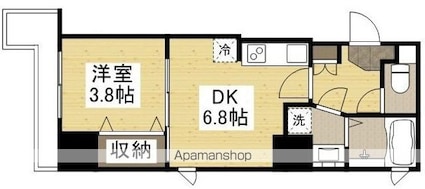 ｋａｔａｙａｍａＢＬＤＧ２５[1DK/29.98m2]の間取図