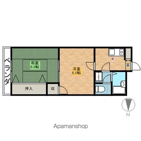 神栖市知手中央のマンションの間取り