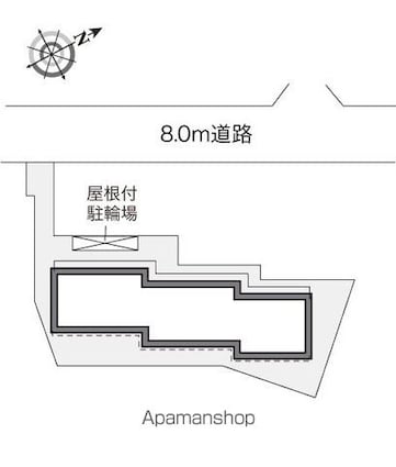 レオパレスネオライフ江古田[1K/26.08m2]の配置図
