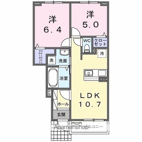 カレント レジデンス 下増田IIの間取り写真