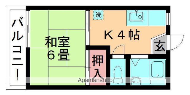 あさひコーポの間取り写真