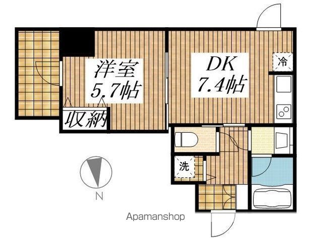 スプランディッド堀江の間取り