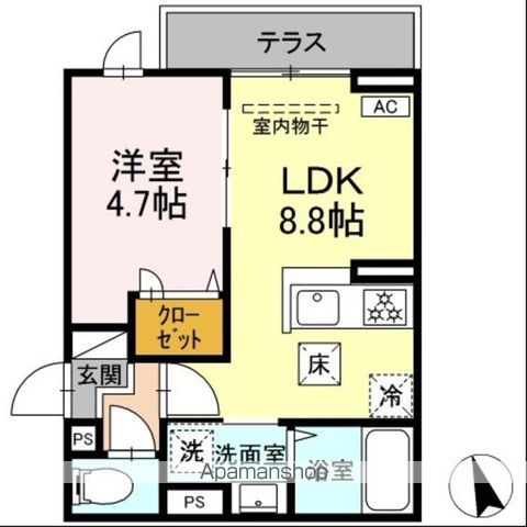 【（仮）ＤーＲＯＯＭ四つ木１丁目の内装3】