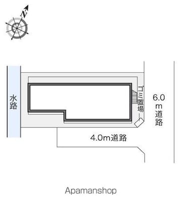 レオパレスセゾン[1K/19.87m2]の配置図