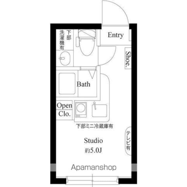 アズ信濃町レジデンス[1R/11.63m2]の間取図